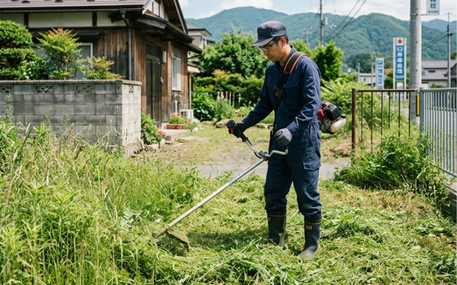 草刈り作業の様子(イメージ)
