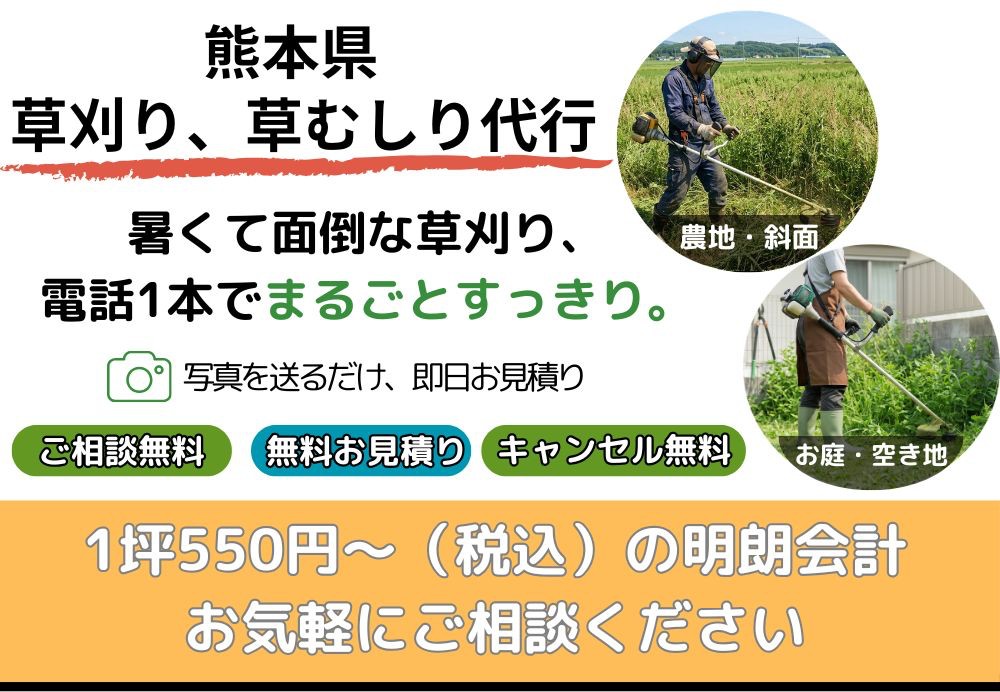 熊本県の草刈り・草むしり代行