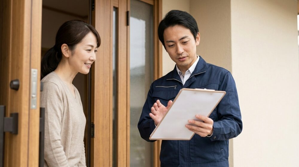 ハチ駆除の相談・対応をする専門スタッフ（イメージ）