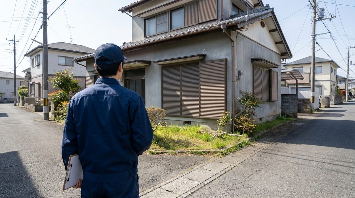 空き家の巡回点検をする様子（※イメージ）