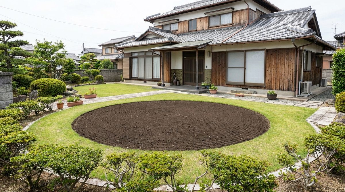 シンボルツリーを撤去してすっきりとした庭のイメージ